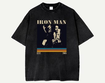 Chemise Iron Man Movie Comfort Colors, t-shirt rétro vintage