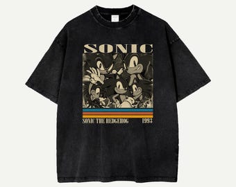 Vintage Sonic the Hedgehog Shirt, Retro Comfort Colors Tee