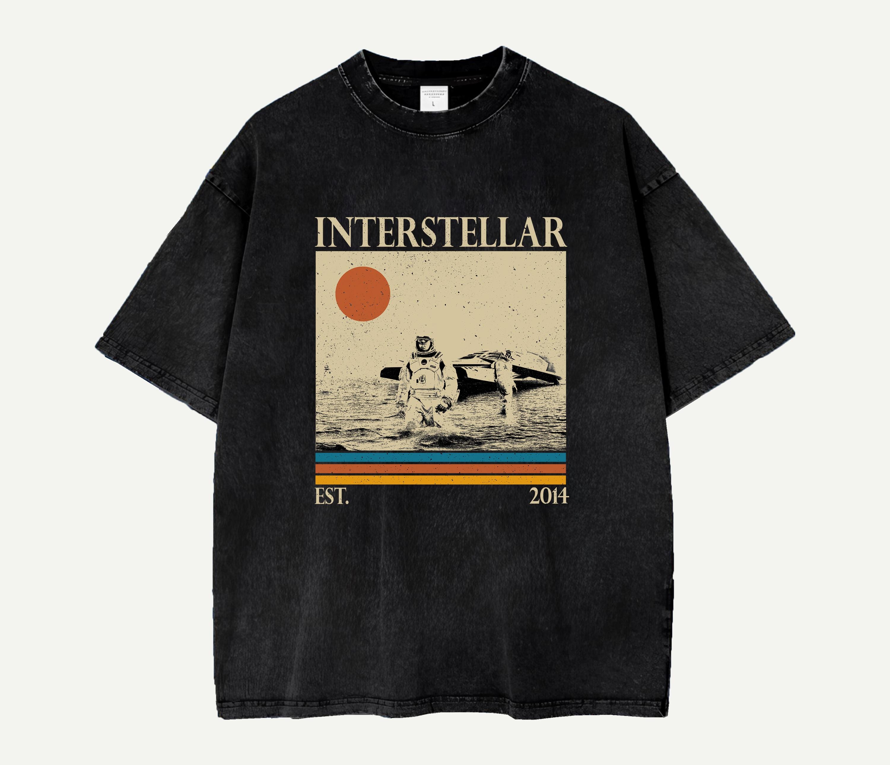 Limited Interstellar Vintage T-shirt, Christopher Nolan Retro Tee