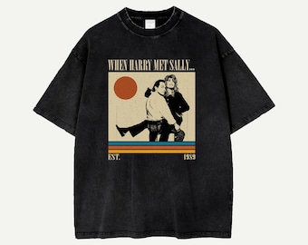 Camiseta de la película "Cuando Harry conoció a Sally", colores cómodos, película retro de los 80