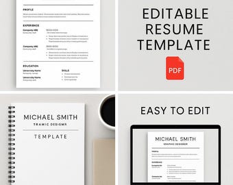 Modell Curriculum Professionale + Lettera Motivazionale-Modidificablee con Canva / PDF