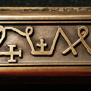 Talisman of the Four Archangels | Enochian Script | Elemental Symbols & Compass | 2.87&quot; Protection Amulet