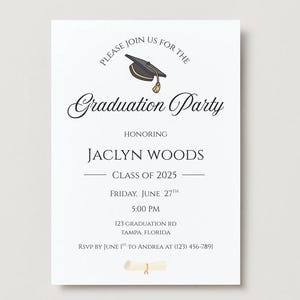 Graduation Invitation Template