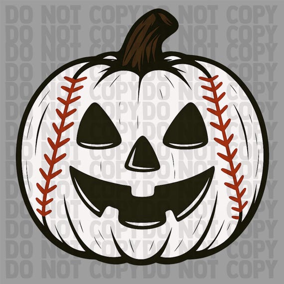 Baseball Pumpkin PNG | Halloween Jack O Lantern Baseball Clipart | Fall Sports Spooky Pumpkin | Baseball Halloween Shirt Design | Sports PNG