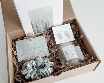Nature Artisan Spa Box Small - Gift For Her - Thank You Gift - Holiday Gift Set - Friend Birthday Box - Self Care Gift Box - Christmas Box