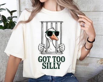 Silly Goose PNG: Funny Goose Clipart for T-shirts (Digital Download, 300 DPI)