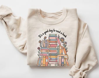 Es un buen día para leer un libro. Camiseta para amantes de los libros, diseño de sublimación para maestros, archivo PNG de libros, diseño de camiseta de lectura PNG.