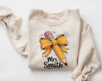 Personalized Teacher Shirt PNG | Back to School Sublimation Design | Custom Teacher Name PNG  Teacher’s Day Gift  Digital Download
