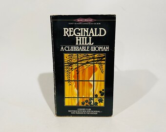 Vintage Mystery Book A Clubbable Woman by Reginald Hill 1985 First Edition Signet Paperback