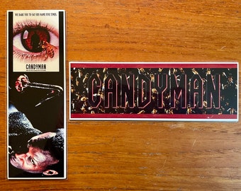 CANDYMAN Handmade Bookmarks 1990s Horror Film Classic