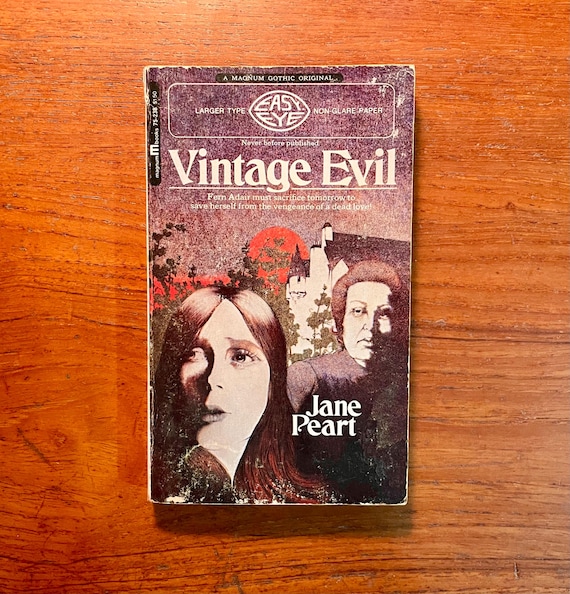 Vintage Gothic Romance Book Vintage Evil by Jane Peart 1971 Paperback