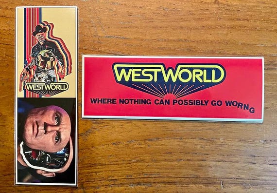 WESTWORLD Handmade Bookmark Cult Classics Futuristic Sci Fi