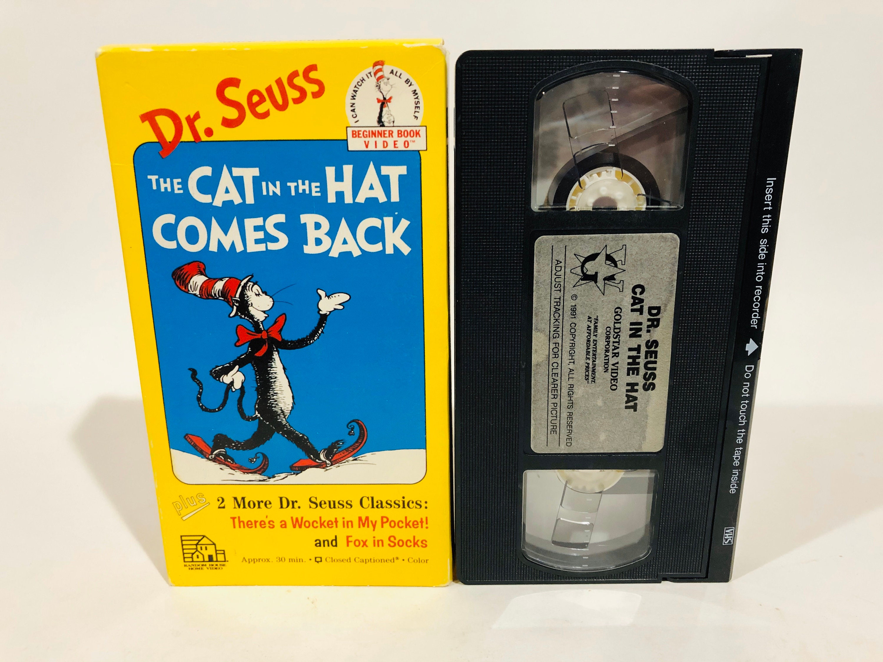 Dr. Seuss the Cat in the Hat Comes Back VHS Video Tape Etsy Canada