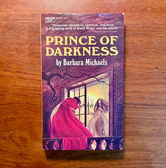 Vintage Occult Fiction Book Prince of Darkness by Barbara Michaels 1971 Paperback
