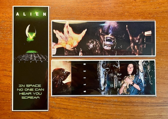 ALIEN Handmade Bookmarks 1979 Horror Sci Fi Movie Classic