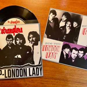 The Stranglers - Grip b/w London Lady 7&quot; 45 UK Single 1977 Vinyl Record w/Custom Sleeve