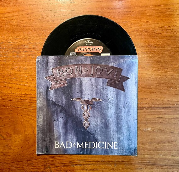Bon Jovi - Bad Medicine 7 inch 45 RPM Single 1988 Vinyl Record