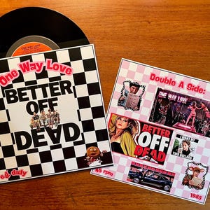 E.G. Daily - One Way Love (Better Off Dead) 7 Inch 45 Single 1985 Vinyl Record with Custom Sleeve
