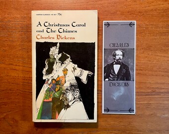 A Christmas Carol and The Chimes by Charles Dickens 1965 Paperback Book Holiday Classics