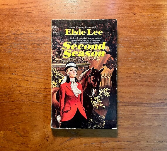 Vintage Regency Romance Book Second Season by Elsie Lee 1975 Paperback