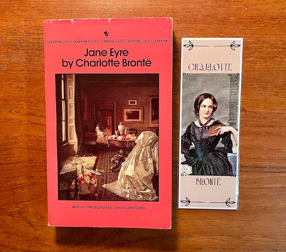 Jane Eyre by Charlotte Brontë 1987 Edition Vintage Paperback Book & Bookmark Set Gothic Classics