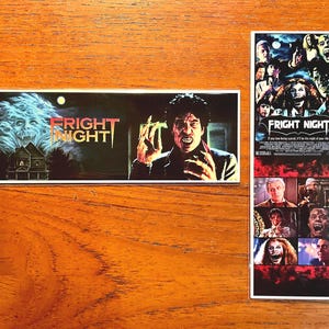 FRIGHT NIGHT Handmade Bookmarks 80s Horror Film Classic