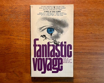 Vintage Sci Fi Book Fantastic Voyage by Isaac Asimov 1966 Edition Paperback Novelization Classic