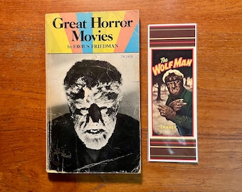 Great Horror Movies by Favius Friedman 1974 Paperback Book Classic Monsters