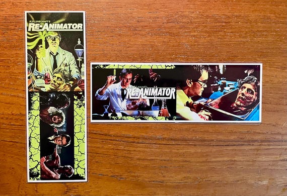 RE-ANIMATOR Handmade Bookmarks 80 Cult Classic H.P. Lovecraft Horror Movie