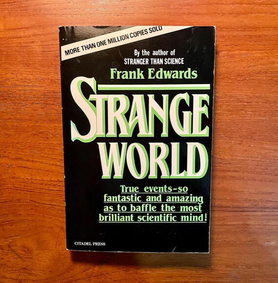 Strange World by Frank Edwards 1980s Edition Softcover Book Occult Paranormal