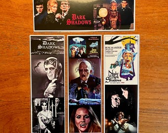 DARK SHADOWS Handmade Bookmarks 1960s 1970s Gothic Horror TV Series Classics