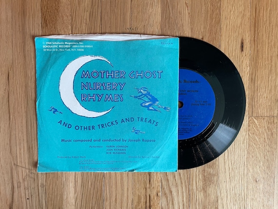 The Teeny Tiny Woman and Mother Ghost Nursery Rhymes 7 inch Vinyl Record LP 1968 Spoken Word Children's Classics