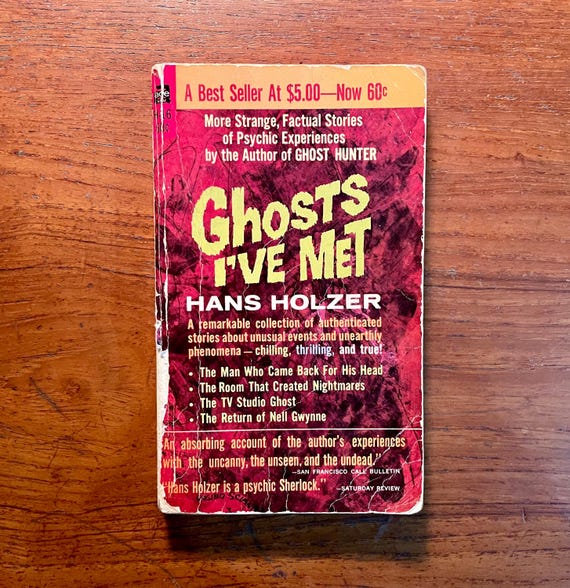 Vintage Paranormal Book Ghosts I've Met by Hans Holzer 1966 Paperback