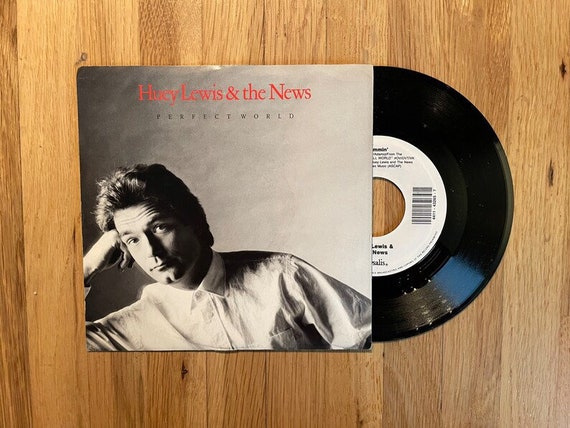 Huey Lewis and the News - Perfect World 7 inch 45 RPM Single 1988 Vinyl Record Pop Rock Hit