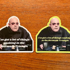 UNCLE FESTER - The Addams Family Die Cut Vinyl Sticker