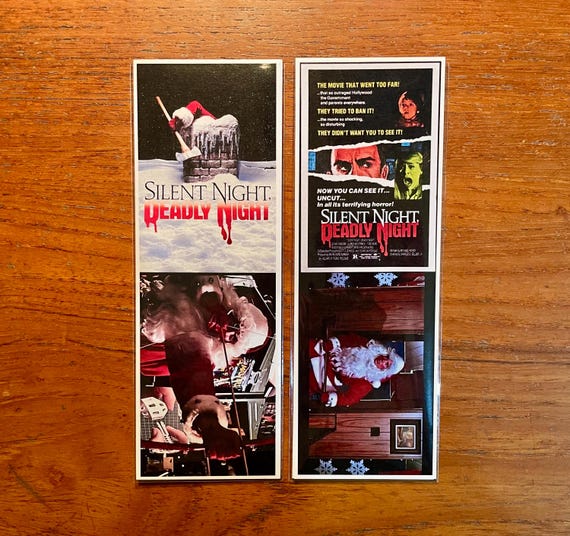 Silent Night Deadly Night Handmade Bookmark Christmas Horror Film Classic