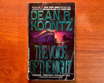 Vintage Horror Book The Voice of the Night by Dean Koontz 1991 Edition Paperback