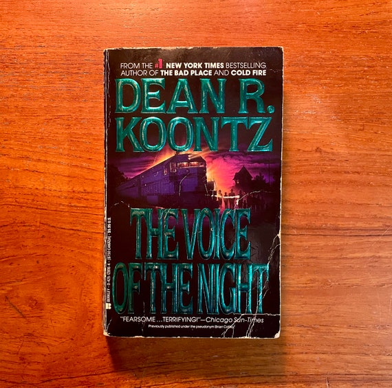 Vintage Horror Book The Voice of the Night by Dean Koontz 1991 Edition Paperback