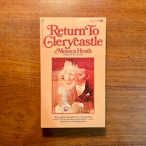 Vintage Gothic Romance Book Return to Clerycastle by Monica Heath 1970 Paperback