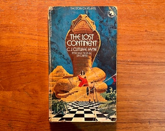 Vintage Fantasy Book The Lost Continent by C.J. Cutliffe Hyne 1972 Paperback