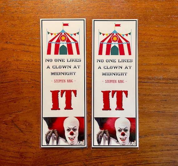 Handmade Bookmarks Stephen King's IT Horror Movie Classic Tim Curry