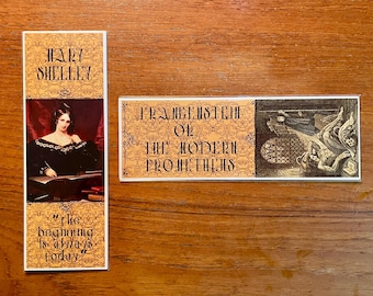 FRANKENSTEIN Handmade Bookmarks Mary Shelley Gothic Classic
