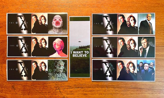 The X-Files Handmade Bookmarks 1990s Sci Fi Horror Film & TV Series