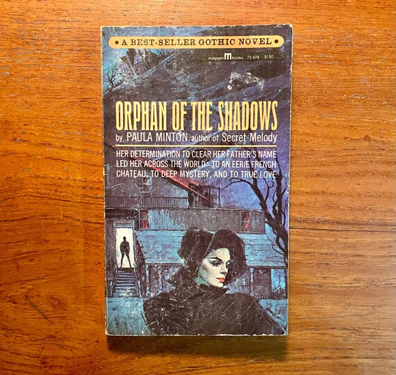 Vintage Gothic Romance Book Orphan of the Shadows by Paula Minton 1965 Paperback