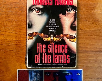 Vintage Thriller Book The Silence of the Lambs by Thomas Harris 1990 Movie Tie-In Edition Paperback