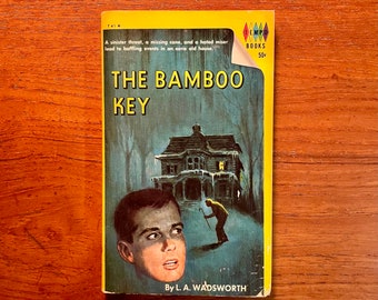 Vintage Gothic Mystery Book The Bamboo Key by L.A. Wadsworth 1966 Edition Paperback