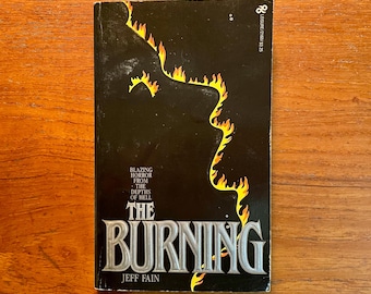 Vintage Horror Book The Burning by Jeff Fain 1981 Paperback