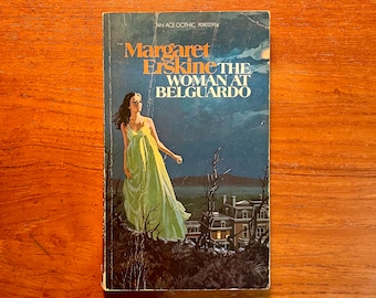 Vintage Gothic Mystery Book The Woman at Belguardo by Margaret Erskine 1974 Paperback