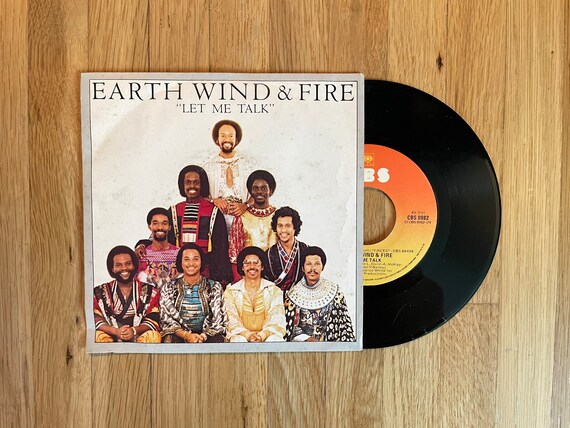 Earth Wind & Fire - Let Me Talk 7" 45 RPM Single 1980 Vinyl Record ITALIAN PRESS