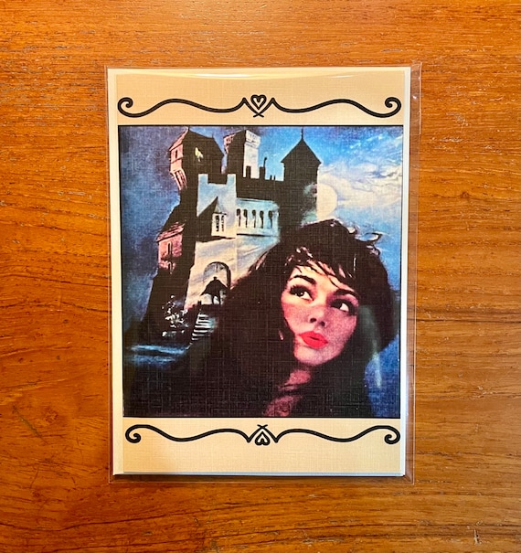 Handmade Greeting Card & Bookmark Set Vintage Gothic Romance All Occasion Blank Cards